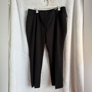 Worthington Black Dress Pants with Classic Straight-Leg Cut - Short Length